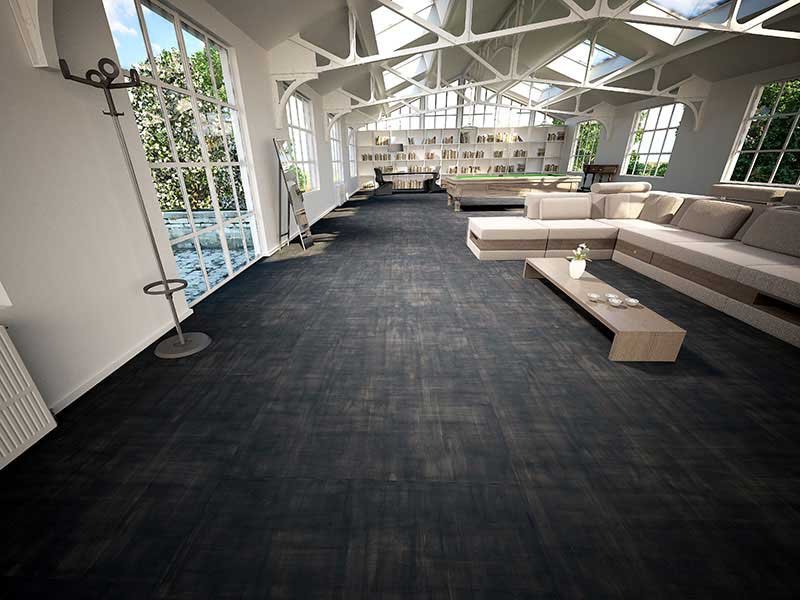 Black Matte Finish Floor Tiles