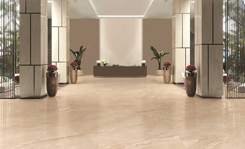 Beige Nano Polished Vitrified Tiles