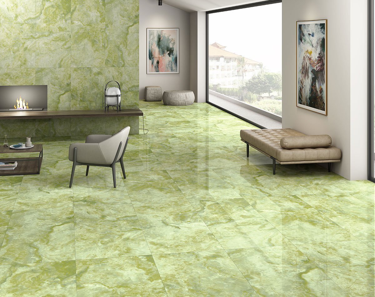 Green Digital Print  Wall Tiles