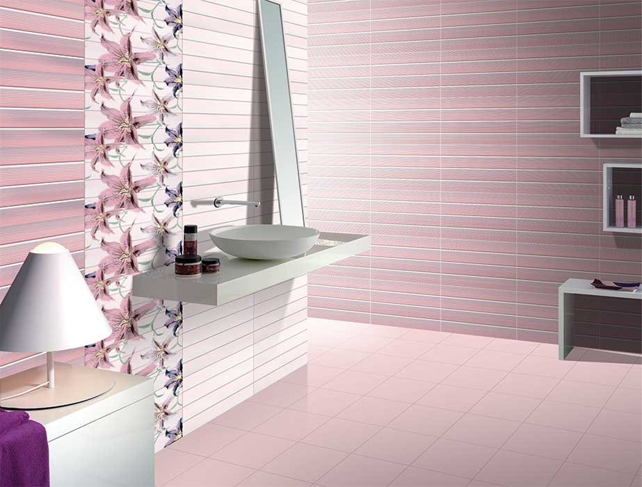 Pink Glossy Ceramic Wall Tiles