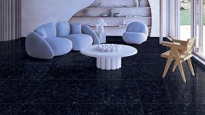 Black Double Charge Polished Vitrified Tiles