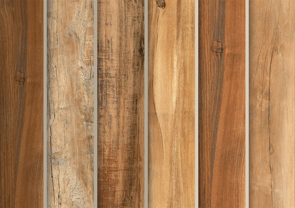 Multitone Wood Look Floor Tiles