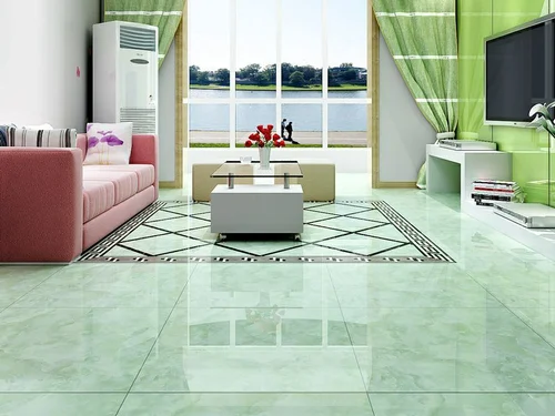 Green Glossy Floor Tiles